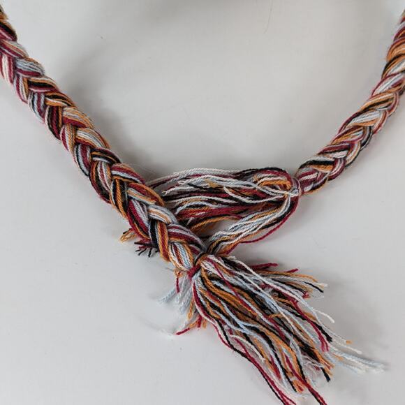 Winter Teen Chullo Hat Sweater Print Reindeer Deer Orange Plaid Red Blue Winter - Picture 5 of 7